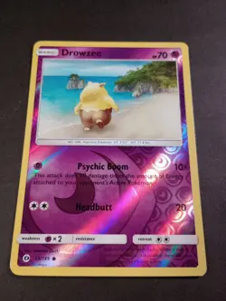 Pokemon Sun & Moon Drowzee Reverse Holo Common Card 59/149 NM - Image 1