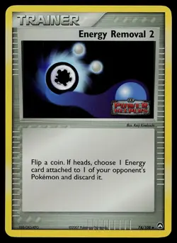 Pokemon Card - Energy Removal 2 Power Keepers 74/108 Reverse Holo Stamped - Image 1