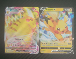 PIKACHU VMAX SWSH286 & PIKACHU V SWSH285 PROMO CARDS NM Pokemon TCG Black Star - Image 1