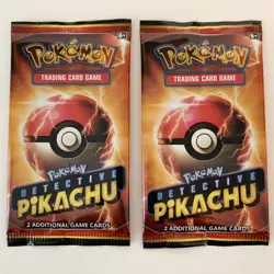 2019 Pokemon Detective Pikachu 2-card Packs Lot of 2 Factory Sealed ~ Promo Holo - Image 2