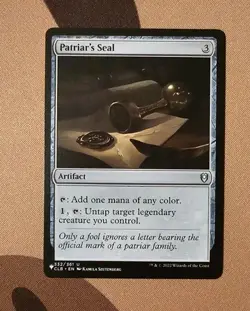 MTG Patriar's Seal x1 NM from The List Reprints - Image 1