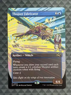 MTG Thopter Fabricator #0304 Borderless Rare Aetherdrift (DFT) - Image 2