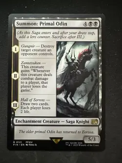 MTG Final Fantasy - Summon: Primal Odin (NM, 0121) - Image 1