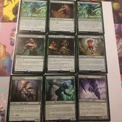Magic The Gathering Mono Green Mix Rarity Lot Commander Edh - Image 3