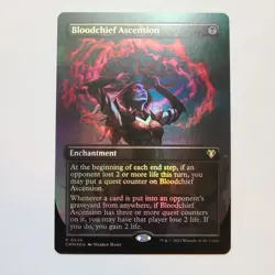 Magic the Gathering Bloodchief Ascension (Borderless,Foil) Commander Masters NM - Image 1