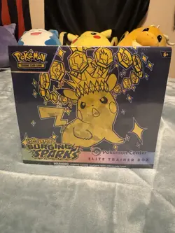 Pokemon Surging Sparks ETB Pokemon Center Exclusive SEALED Elite Trainer Box - Image 1