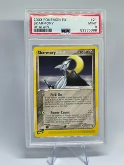 Pokemon Skarmory Ex Dragon 21/97 PSA 9 MINT - Image 1