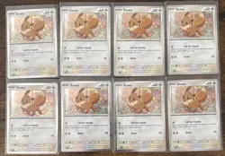 Pokemon TCG Destined Rivals - Eevee SVP 200 Blister Promo (Cosmo Holo) Lot Of 8 - Image 1