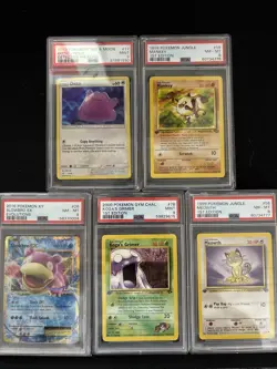 Pokemon TCG PSA Slabs Auction for All 5 - Image 1