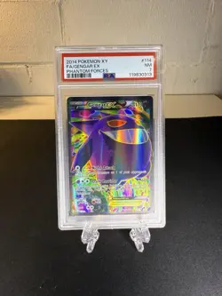 2014 Pokemon XY Phantom Forces Gengar EX 114/119 Psa7 - Image 1