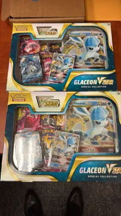 2x Pokemon TCG: Pokemon Center Glaceon V Star Special Collection Boxes - Image 1