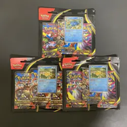 Pokemon TCG Mega Evolution 3-Pack Blister Psyduck & Golduck SET OF 3 SEALED - Image 1