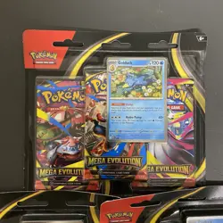Pokemon TCG Mega Evolution 3-Pack Blister Psyduck & Golduck SET OF 3 SEALED - Image 2