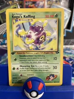Pokemon TCG 48/132 Koga's Koffing Gym Challenge 1st Ed Uncommon NM/LP - Image 1