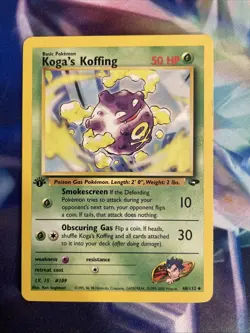Pokemon TCG 48/132 Koga's Koffing Gym Challenge 1st Ed Uncommon NM/LP - Image 2