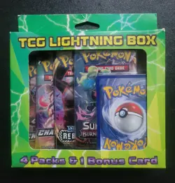 Rare!! Pokemon TCG-Lightning Box(Burning Shadows, Rebel Clash, x2 Champions Path - Image 1