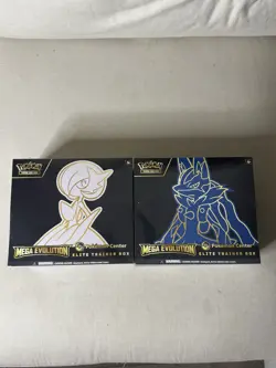 Pokemon TCG Mega Evolution Lucario & Gardevoir Center ETBs PC Exclusive - Image 1