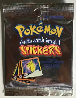 Booster Pack Stickers Artbox sealed pokemon neuf / mint de 1999 - Image 1