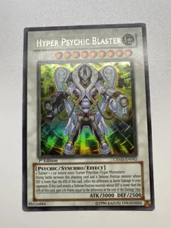Yugioh Hyper Psychic Blaster 1st Edition Ultra Rare CRMS-EN042 HP - Image 1
