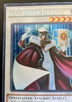 T.G. Hyper Librarian RA02-EN027 1st Ed Secret Rare Rarity Collection II Yu-Gi-Oh - Image 2