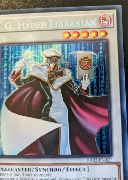 T.G. Hyper Librarian RA02-EN027 1st Ed Secret Rare Rarity Collection II Yu-Gi-Oh - Image 3