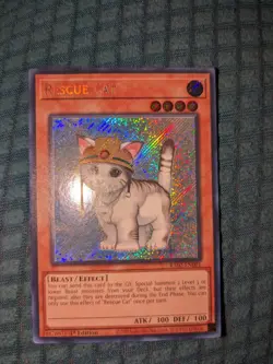 Yugioh Rescue Cat Secret Rare RA02-EN001 Rarity Collection 2 II - Image 1