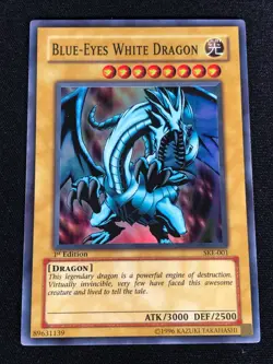 Yugioh Blue-Eyes White Dragon SKE-001 1st Super (LP) - Image 1
