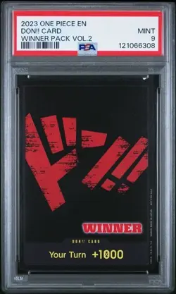 One Piece 2023 WINNER DON!! Card Winner Pack Vol.2 PSA 9 Mint - Image 1