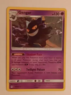 Gengar Reverse Holo 70/214 Unbroken Bonds Rare Pokemon TCG Card Psychic Ghost - Image 1