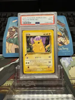 Pokemon Pikachu Card Korean Base Set, World Collection, 58 - Image 1