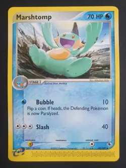 Marshtomp 40/109 - Ruby and Sapphire Set - Pokemon Card - Near Mint Condition - Image 1