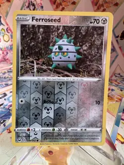Ferroseed 130/202 Sword & Shield Common Reverse Holo Pokemon TCG 2020 Card - Image 1
