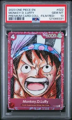One Piece Film Red 2023 ST01-022 Monkey D. Luffy Card PSA 10 Gem Mint - Image 1