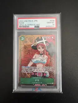 2022 One Piece OP02 Nami Alternate Art Card PSA 10 GEM MT - Image 1