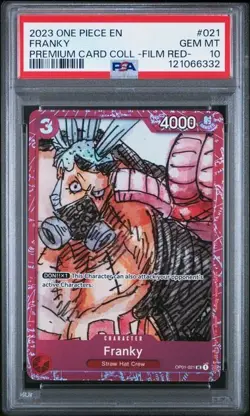 One Piece Film Red 2023 ST01-021 Franky Card PSA 10 Gem Mint - Image 1