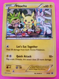 Pikachu - XY95 - Black Star Holo Rare Promo XY Sylveon - Pokemon Card - Image 1