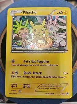 Pikachu - XY95 - Black Star Holo Rare Promo XY Sylveon - Pokemon Card - Image 2