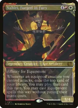 Nahiri, Forged in Fury - Halo Foil Showcase MAT NM MTG - Image 1