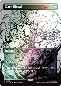 MTG SECRET LAIR Foil MARVEL SPIDER-MAN Venom Unleashed (Inks) ***In hand*** - Image 3