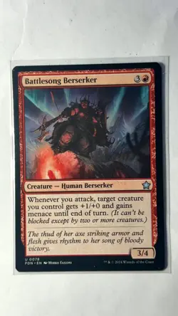 Playset (4x) Battlesong Berserker -MTG- Foundations          - Image 1