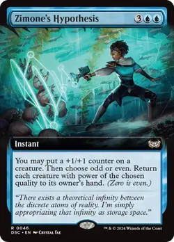Zimone's Hypothesis Extend Art Duskmourn MTG MAGIC INSTANT R O253 - Image 1