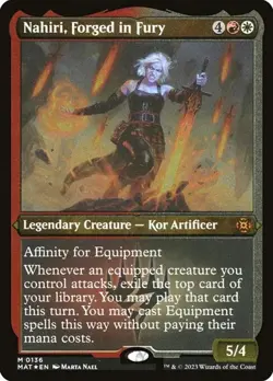 Nahiri, Forged in Fury - Foil Etched MAT NM MTG - Image 1