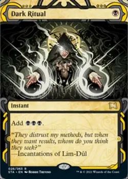 Dark Ritual - Foil Etched Extended Art STA NM MTG - Image 1