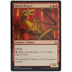 x1 Shivan Dragon FDN MTG M/NM Red Uncommon Creature Dragon Foundations TCG CCG - Image 1