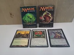 2 SEALED CORE SET 10th Tenth X Edition MTG Booster Packs, 3 Cards, Sleeves & Box - Image 2