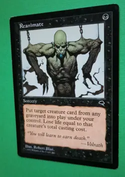 Magic the Gathering MTG Tempest REANIMATE LP/EX U 1997 Nice! - Image 2