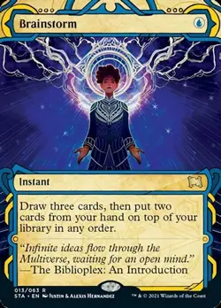 Brainstorm - Foil Etched Extended Art STA NM MTG - Image 1