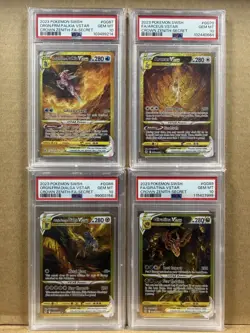 2023 Pokemon Crown Zenith Gold Set Giratina Palkia Dialga Arceus PSA 10 - Image 1