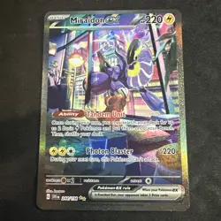 POKEMON TCG MIRAIDON EX 244/198 SPECIAL ILLUSTRATION RARE NM SCARLET VIOLET BASE - Image 1