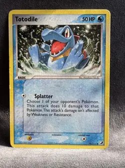 Totodile 78/115 Unseen Forces Regular Pokemon TCG Heavily Played - Image 1